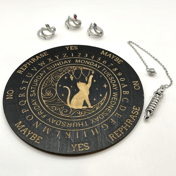 Mystical Starter Kit (Pendulum and Board w/Sacred Snake Rings) NWOT - Picture 1 of 4